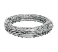 “Winter Sale""TOP Chaînes câbles/cordes Vert - Fil de fer barbelé rouleau hélicoïdal acier galvanisé 100 m PRO23110
