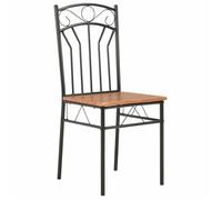 “Winter Sale""TOP Chaise de cuisine Brun - Chaises à manger lot de 6 marron MDF PRO28793