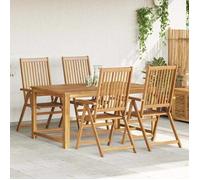 “Winter Sale""TOP Chaise de jardin Brun - Chaises pliables de jardin lot de 4 Bois d'acacia solide PRO31375