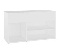 “Winter Sale""TOP Meuble à chaussures Blanc - Banc à chaussures Blanc 80x30x45cm - Bois d’ingénierie PRO33533