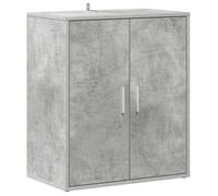 “Winter Sale""TOP Meuble à chaussures Gris - Armoire à chaussures Gris béton 60x35x70cm - Bois d’ingénierie PRO50261