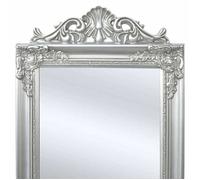 “Winter Sale""TOP miroir mural magnifique Argent - Miroir sur pied Style baroque 160x40cm Argenté PRO98775