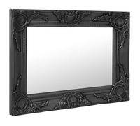 “Winter Sale""TOP miroir mural magnifique Noir - Miroir mural style baroque 50x40cm noir PRO40347