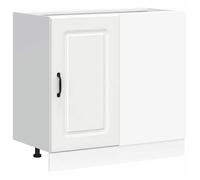 “Winter Sale""TOP Placard suisine Blanc - Armoire de cuisine Kalmar blanc bois d'ingénierie PRO65615