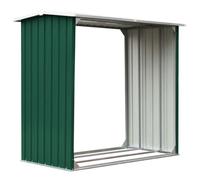 “Winter Sale""TOP Portant de bois de chauffage Vert - Abri de stockage de bois Acier galvanisé 172x91x154cm Vert PRO43826