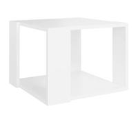 “Winter Sale""TOP Table à café Blanche - Table basse Blanche 40x40x30cm - bois d'ingénierie PRO86842