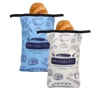 Winter Shore Sacs à Pain Réutilisables, 305 x 430 x 2 mm (2 pièces) | Pour Pain Large et Fraîchement Cuit, Lavables en Machine ett Durables, Sacs à Pain de Qualité Alimentaire, Matériaux Recyclés