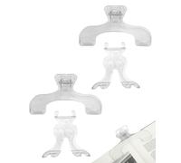 WINXMIN Lot de 2 pinces à livres solides,Accessoire pour livre, Porte-page portable,Multifonctionnel et pratique, Facile à Transporter, Adapté à L’école, à la Famille, à la Bibliothèque(Blanc)