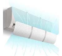 WIOONI Déflecteur pour climatiseur universel, déflecteur d'air conditionné pour maison/bureau, nouveau-nés, personnes âgées, femmes enceintes - blanc