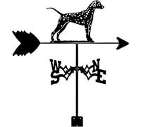 WIQUYBML Girouette décorative en Forme d'animal, avec Support en métal, pour Jardin, pelouse ou Cour (dalmatiens).
