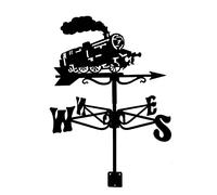 WIQUYBML Girouette en Acier Inoxydable pour Jardin, Train Miniature, Figurine, Outil de Mesure Pratique, indicateur de Direction, scène de Ferme, Maison, extérieur, Artisanat, Ornement