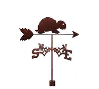 WIQUYBML Girouette en métal en Forme de Carpe pour Jardin, girouette en Acier Inoxydable avec Fixation sur Toit, décorations de Jardin, indicateurs de Direction pour tonnelle de Ferme extér