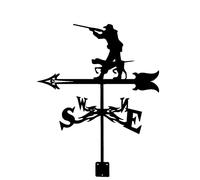 WIQUYBML Girouette en métal représentant Un Avion Renard, girouette en Acier Inoxydable pour Cour ou Jardin, décoration en Fer forgé avec Fixation sur Toit, indicateur de Direction pour Cou