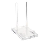 wiroouia Support De Livre en Acrylique - Réglable Transparent | Support Présentoir pour Assiettes | pour Bureau Table Salon Salle D'Étude Télétravail Disque Vinyle Plateau Carte Œuvre