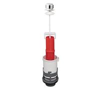 Wirquin 10723590 Mécanisme chasse d'eau wc simple chasse avec bouton poussoir à tirette MX, gris
