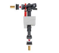 Wirquin 10723731 Chasse d'eau wc robinet flotteur à alimentation latérale et basse Doblo, gris