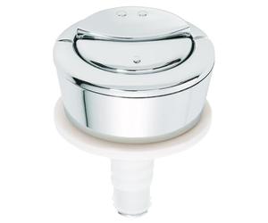 Wirquin 10724129 Bouton chasse d'eau wc double chasse pour mécanisme Wirquin MW, chromé