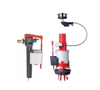 Wirquin 10724144 Mécanisme WC Easy Robinet Flotteur Jollyfill Chromé | Double Chasse, robinet alimentation latérale, base universelle, économie d'eau, origine France garantie