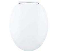 Wirquin 20718118 Abattant WC Chut Blanc | Thermodur, fermeture ralentie, déclipsable, forme U