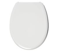 Wirquin 20721920 Abattant WC thermodur Melody en forme U avec charnières plastiques, blanc