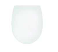 Wirquin 20723074 Abattant WC Marbella Blanc | Thermoplastique, frein de chute, déclipsable, forme universelle, charnières plastiques