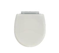 Wirquin 20725329 Abattant WC Neon+ Blanc | Thermoplastique brillant, forme U universelle, charnières plastiques, système Lock+, 30 000 cycles