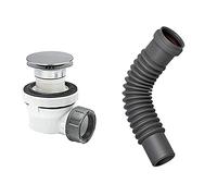 Wirquin 30721530 Ensemble Complet LAVABO XS Pure Quick CLAC, Chromé & 79019011 Magicoude Pushfit Raccord mâle/femelle Diamètre 32 mm