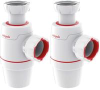 Wirquin 30722152 Siphon lavabo Néo D32 zéro fuite, blanc (Lot de 2)