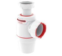 Wirquin Siphon évier Néo Air 30722156, Ø40 blanc, anti-vide intégré, réglable, zéro fuite