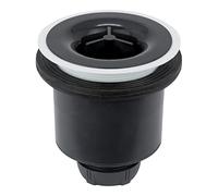 Wirquin 30722461 Bonde de douche Tourbillon verticale grise pour receveur de douche design ou à carreler