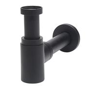 Wirquin 30722857 Siphon de lavabo Ø32 design en laiton Mini Linéis, noir