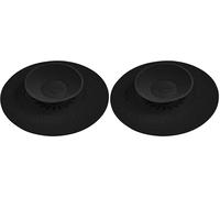 Wirquin 30722894 Bouchon et Filtre Universel Uppy adapté aux évacuations évier, lavabo, Baignoire, Noir (Lot de 2)