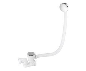 Wirquin 30723100 Vidage Baignoire ABS Siphon Orientable Clapet Recouvrant | Vidage complet baignoire, 700 mm, clapet inox, volant ABS, quick clac, fabriqué en France, chromé