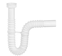 Wirquin 30723134 Siphon d'évier extensible ⌀40 mm, blanc