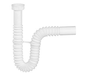 Wirquin 30723134 Siphon d'évier extensible ⌀40 mm, blanc