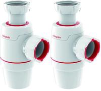 Wirquin 30723194 Siphon lavabo Néo D32 zéro fuite, blanc (Lot de 2)