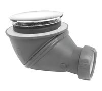 Wirquin 30723215 Bonde Douche James Ø60 mm Dôme ABS | Installation facile, multi-positions, entretien facile, filtre, anti-odeurs, garde d'eau 50 mm, fabriqué en France, chromé