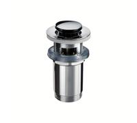 Wirquin 30723417 Bonde de lavabo laiton chromé avec système Quick-Clac avec corps de bonde