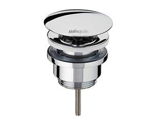 Wirquin 30723420 Bonde Lavabo chromée à Écoulement Libre Vis Centrale | Design, corps de bonde, pas de fermeture, écoulement simple, laiton chromé, étanche, installation facile, entretien facile