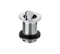 Wirquin 30723428 Bonde Lavabo chromée Clapet Rotatif sans Trop-Plein | Design, laiton chromé, étanche, installation facile, entretien facile