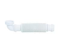 Wirquin 30723664 Siphon Lavabo Senzo Ø32 mm Extraplat et Flexible | Gain de place, 54 mm sous lavabo, étanche, anti-odeurs, zéro bruit, installation facile, origine France garantie, blanc