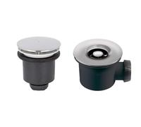 Wirquin 30723746 Bonde de douche Tourbillon à sortie verticale pour receveurs ø90 avec dôme en ABS & 30723743 Bonde de douche Tourbillon à sortie horizontale pour receveurs ø90 avec dôme en ABS