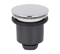 Wirquin 30723746 Bonde Douche Tourbillon Ø90 mm Dôme ABS chromé | Installation facile, sortie verticale, entretien facile, panier amovible, anti-odeurs, chromé