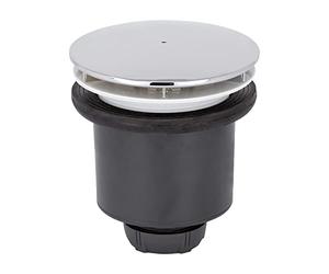 Wirquin 30723746 Bonde Douche Tourbillon Ø90 mm Dôme ABS chromé | Installation facile, sortie verticale, entretien facile, panier amovible, anti-odeurs, chromé
