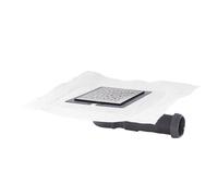 Wirquin 30723968 Bonde de douche à l'italienne Express'eau mini extra-plate avec grille Soda en inox, chromé