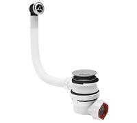 Wirquin 30723975 Kit Bonde Siphon Lavabo Nano 6.7 Ø32 mm Dôme Chromé | 1/4 de tour, fermeture Quick-Clac, lavabo avec trop-plein extérieur, laiton, gain de place, anti-odeurs, installation facile