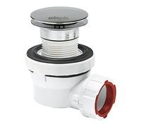 Wirquin 30723977 Kit Bonde Siphon Lavabo Nano 6.7 Ø32 mm Dôme Chromé | 1/4 de tour, écoulement libre, laiton, gain de place, anti-odeurs, zéro bruit, entretien facile, installation facile
