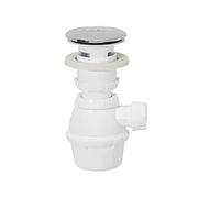 Wirquin 30723999 Kit Bonde Siphon Lavabo Tout-En-Un Ø32 mm Chromé | Adapté lavabos avec trop-plein intégré, fermeture Quick-Clac, entretien facile, installation facile, origine France garantie
