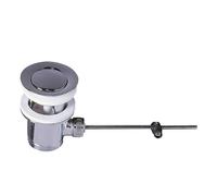 Wirquin 30724010 Bonde de lavabo à tirette laiton sans tirette, chromé