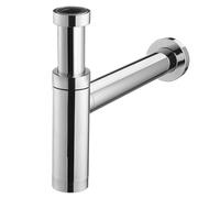 Wirquin 30724252 Siphon Lavabo Teos Ø32 ou 40 mm ABS Chromé | Sortie universelle, design, étanche, anti-odeurs, installation facile, réglable, entretien facile
